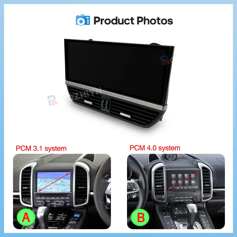 12.3inch Car Multimedia Video Player For Porsche Cayenne 2010-2017 GPS Navigation Android13 Radio stereo 8+256G Carplay 4G Auto