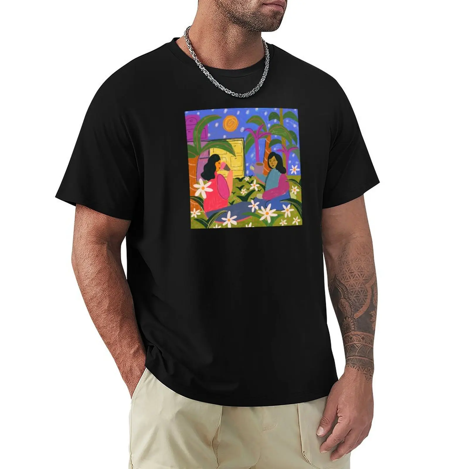 land of daisies T-Shirt Big and Tall Basic Tee Shirt