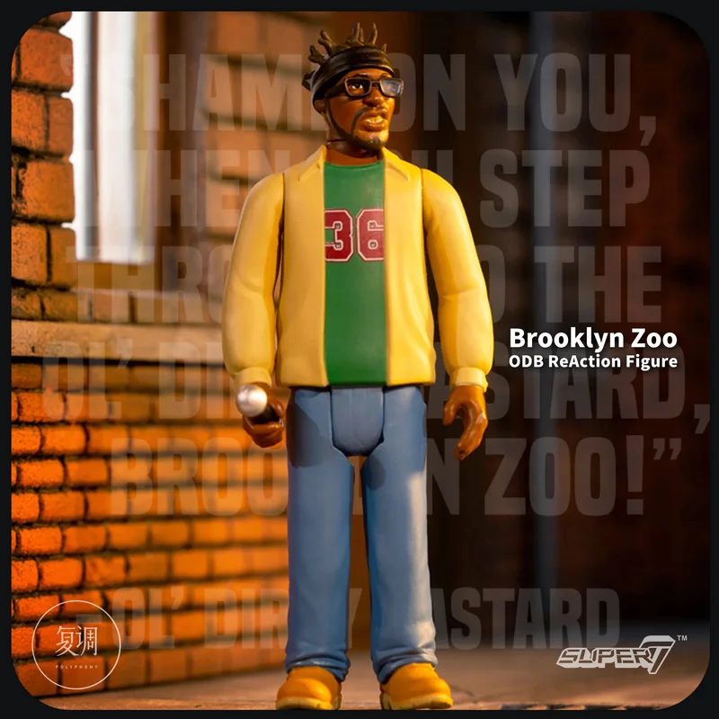 In Stock Super7 Ol' Dirty Bastard ODB Brooklyn Zoo ReAction Figure Music HipHop Toy Model Toy Collection Gift Christmas Birthday