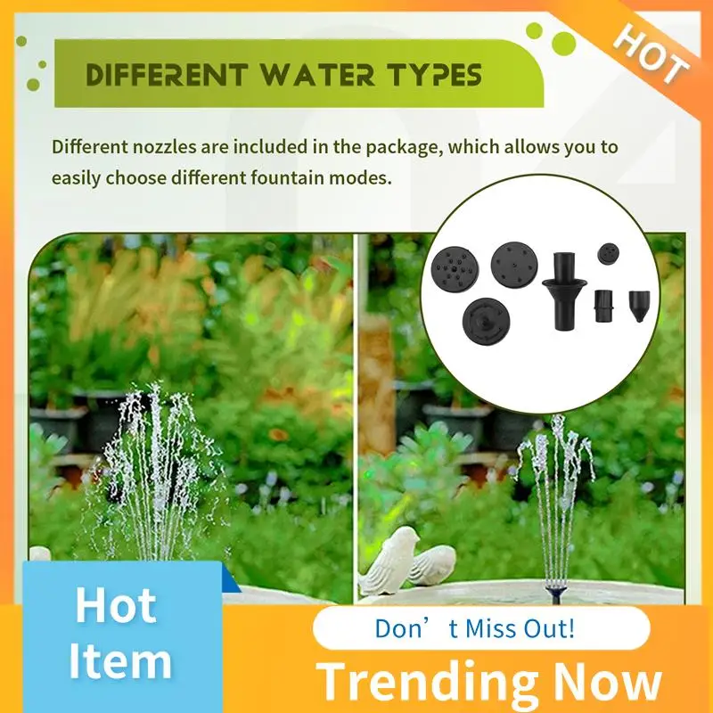 

CMHI-Solar Water Fountain Pump Solar Bird Bath Fountain Pump Outdoor Solar Powered Fountain Pump Solar Fountain With Tubing
