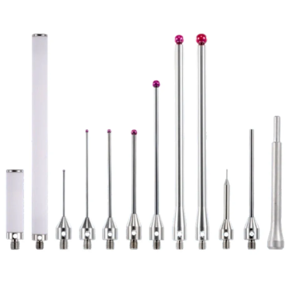 Three dimensional probe, three coordinate measuring ruby probe, CNC machine tool specific measuring needle thread M4
