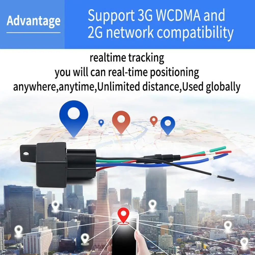 CJ720 Car Relay GPS Locator Tracker Anti-Theft Cut Off Oil Fuel Power System