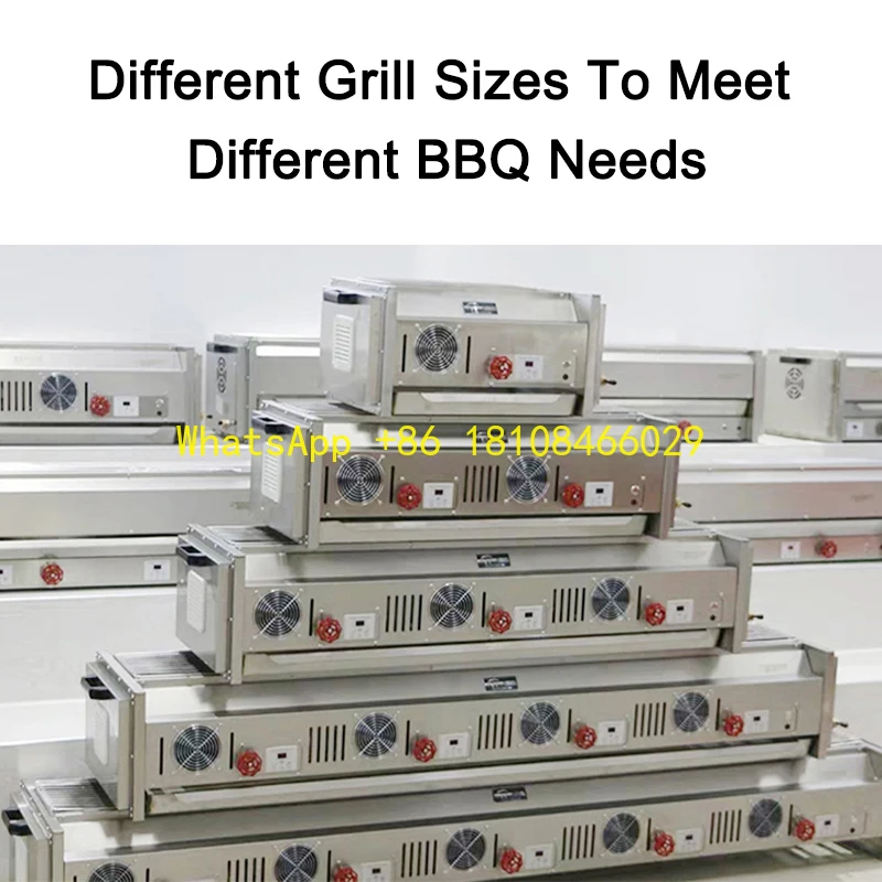 

Газовый гриль-барбекю с нагревательной трубкой для коммерческого использования, дешевая серия A8, черное золото