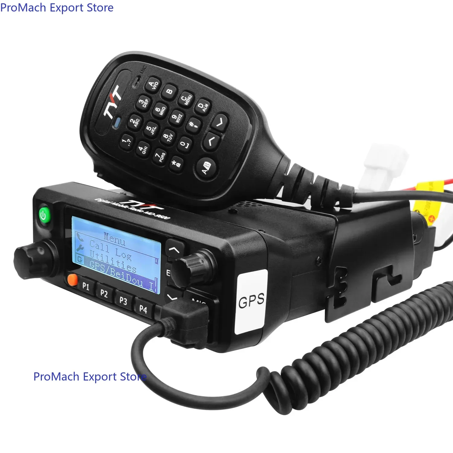 TYT MD-9600 DMR Mobile Radio GPS Dual Band VHF UHF 50W Record 1000Ch VOX 1750Hz Vehicle Long Range Communication Walkie Talkie