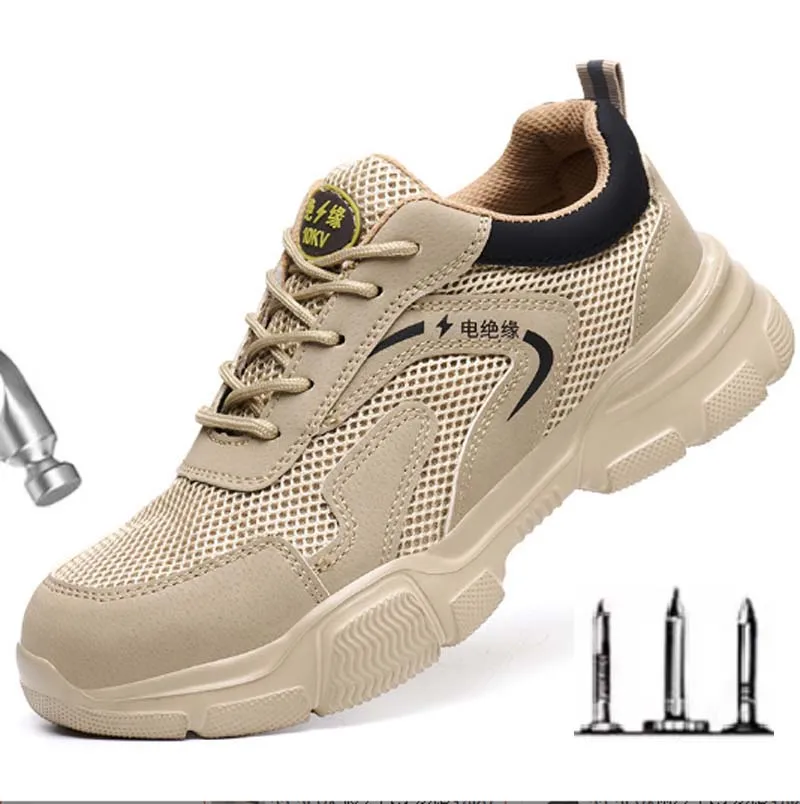 Men's summer labor protection shoes breathable insulating anti-crush anti-puncture odorless durable construction site work M1180