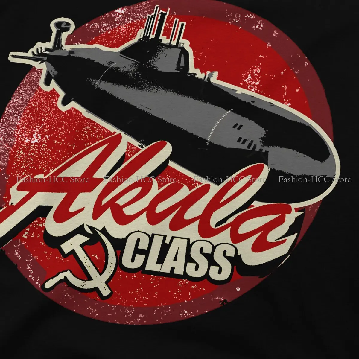 Soviet Submarine Akula Class O Neck TShirt Russian USSR CCCP Classic Polyester T Shirt Men Tops Individuality