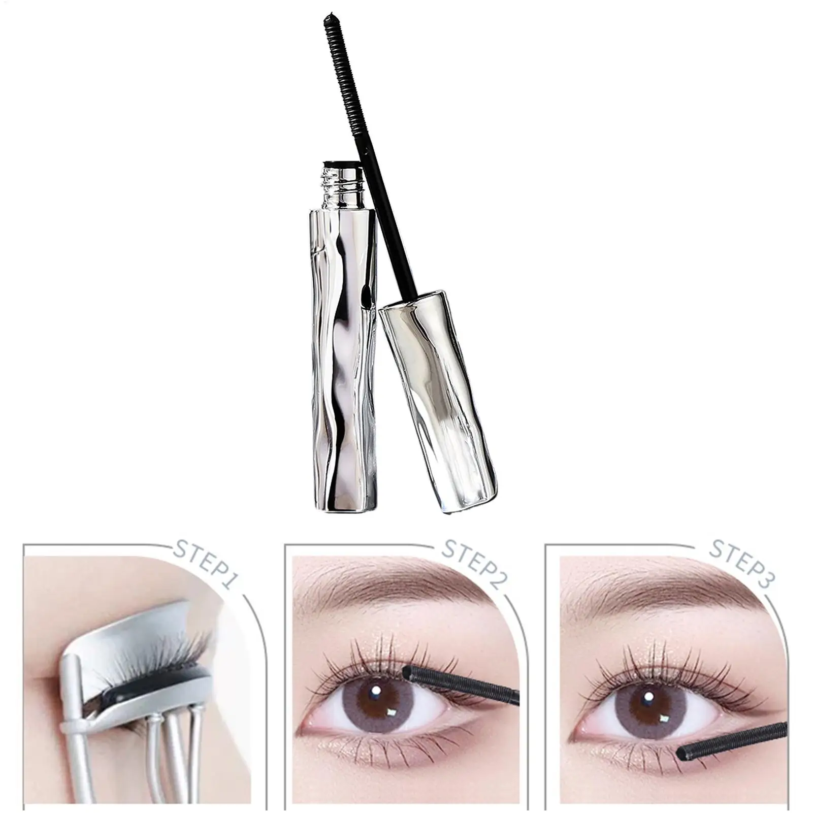 Smudge-Proof Black Eyelash Waterproof Lash Lengthening Mascara Long-Lasting Women Eye Makeup For Performance Dating Party Use