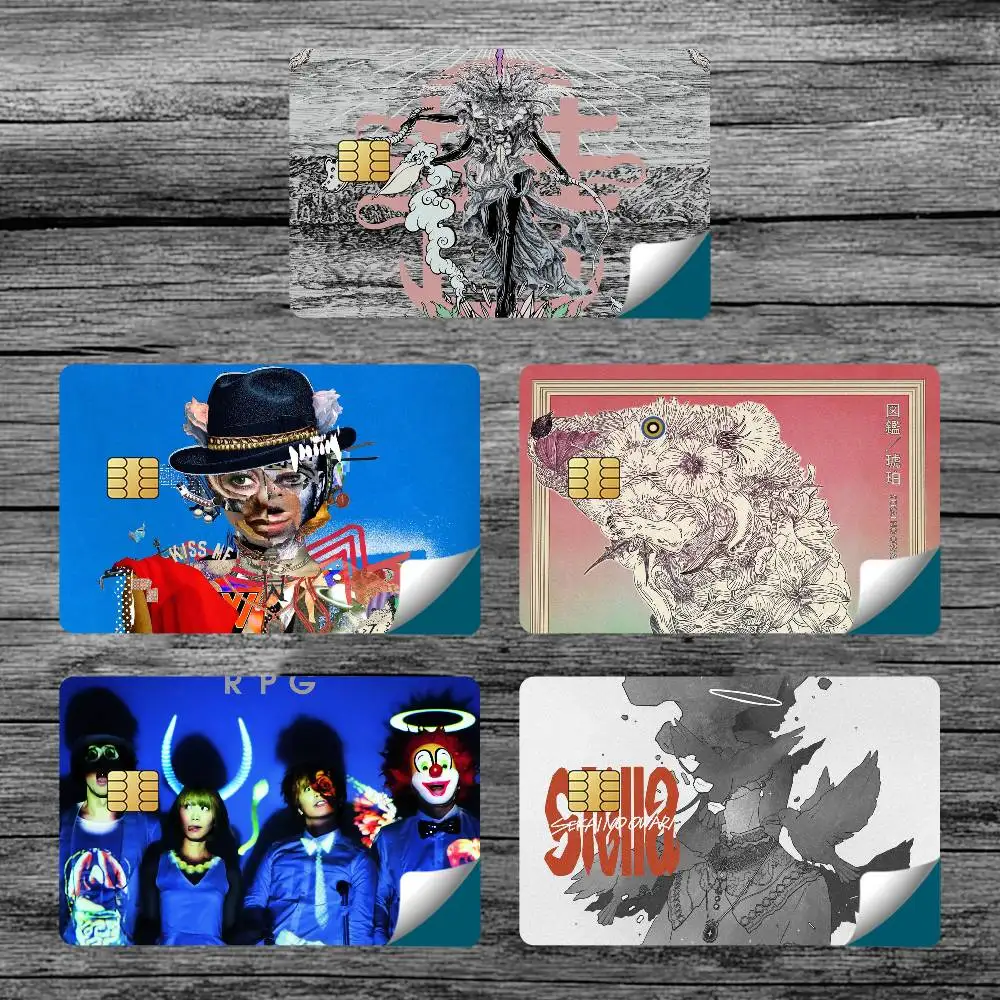 Jap Band Sekai No Owari Fashion 15th Card Stickers for Bank Access Protective Waterproof Film Cover Sticker Surprise Gift