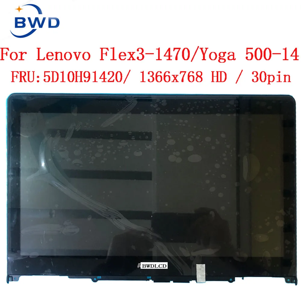 Imagem -02 - Fru 5d10h91420 para Lenovo Flex 31470 Yoga 500-14ibd Yoga 500-14ihw Portátil 14 Tela Lcd hd B140xtn02.e