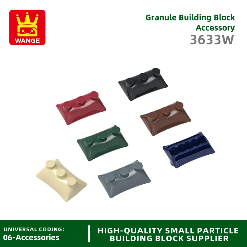 Wange 3633w 100g/68PCS Sandbags Building Block Moc Color Battlefield Compatible with Brick DIY Children's Toy Gift Box