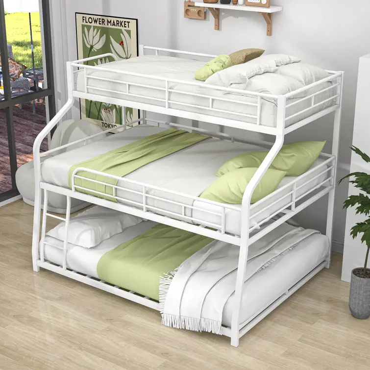 Middle and lower three layer beds, children's upper and lower beds, adults' formaldehyde free upper and lower beds, princess'