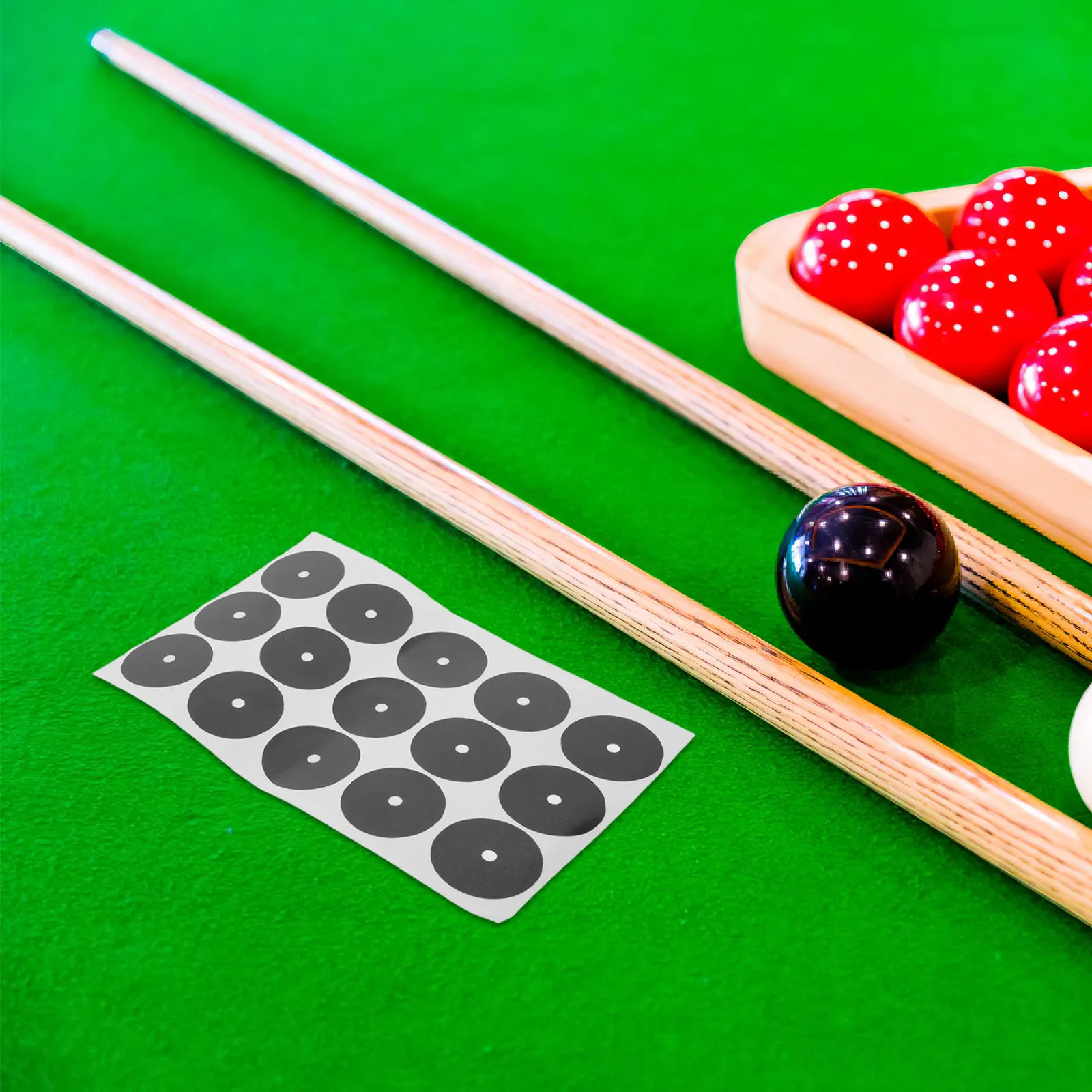 

5Pcs Pool Table Marker Spots Black Snooker Dot Stickers Billiard Position Patches for Training Accuracy Universal Table Cloth