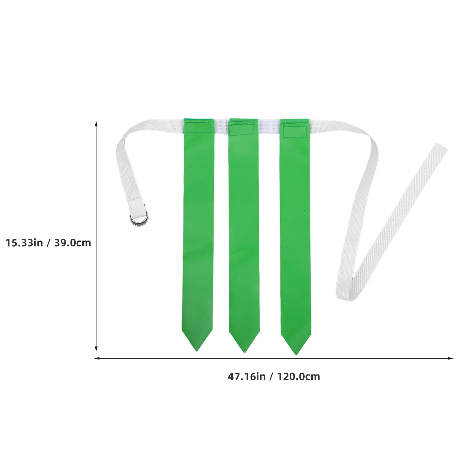 2Pcs Football Flag Belt Durable PP PVC Construction Safe Non-Odor Adjustable Fit for Youth Sports Football Training Belt