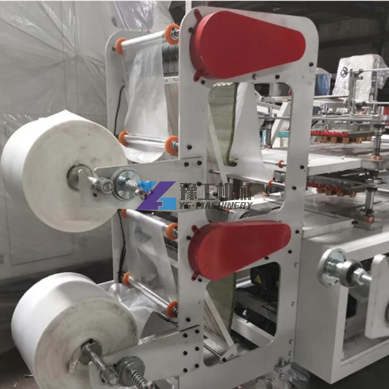 Disposable Plastic Veterinary Glove Long Sleeves Making Machine Pe Gloves Automatic Folding Making and Packing Machine