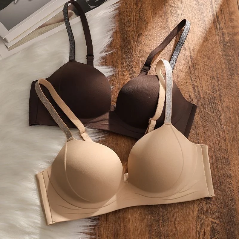 

Black Sexy Bow No Wire Bras for Women Backless Seamless Bras Push Up Bralette Brasieres Para Mujer Ropa Interior Femenina