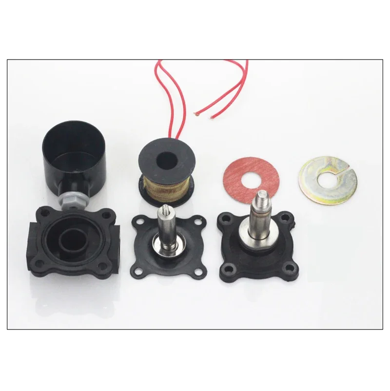 DN8-DN50 Plastic Motorized Solenoid Valve Normally Closed AC220V DC24V DC12V For Water Oil Air