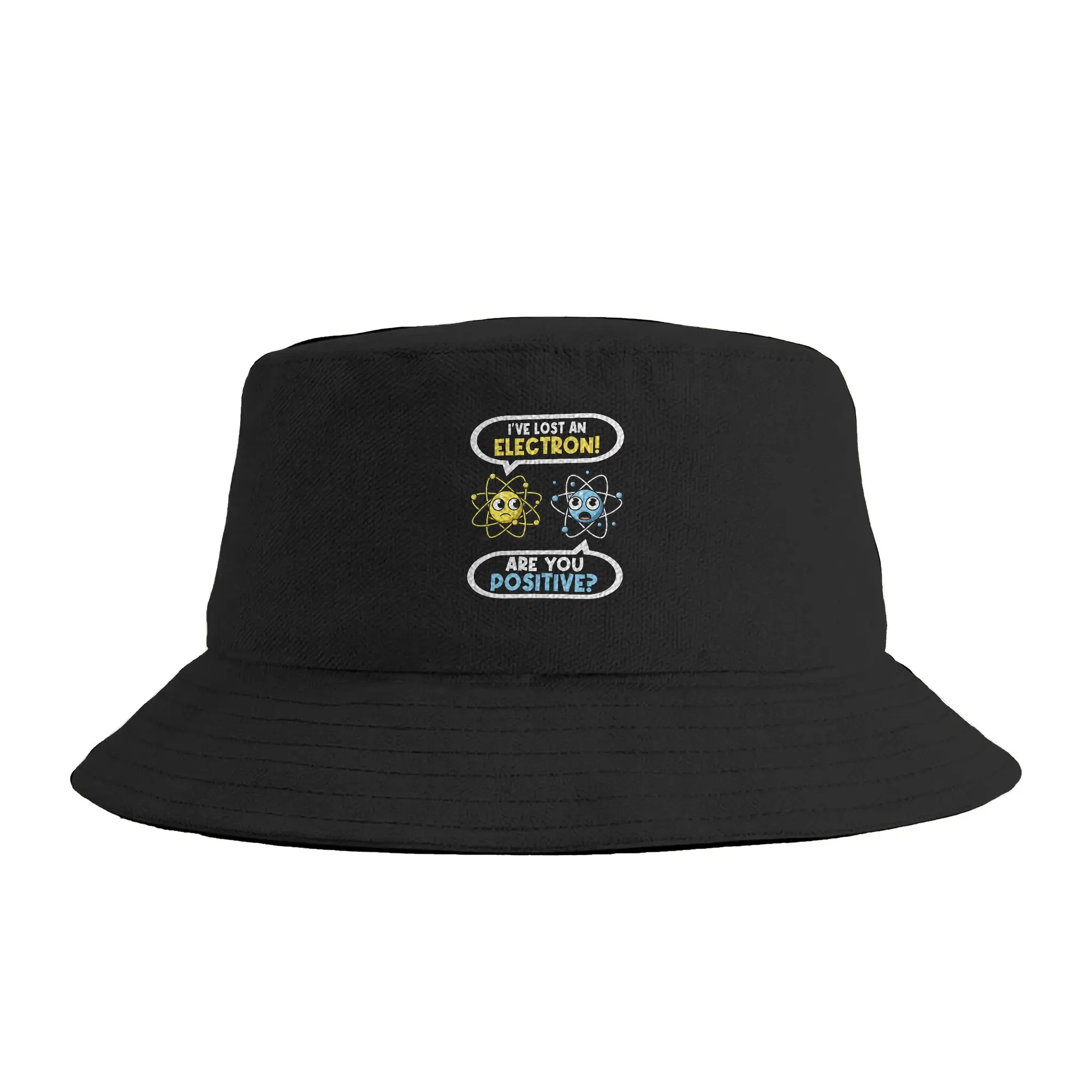 I Lost an Electron Bucket Hat  Hawaii Fisherman Caps For Unisex Retro Beach Travel Sun Hats Soft Fold Custom DIY Cap