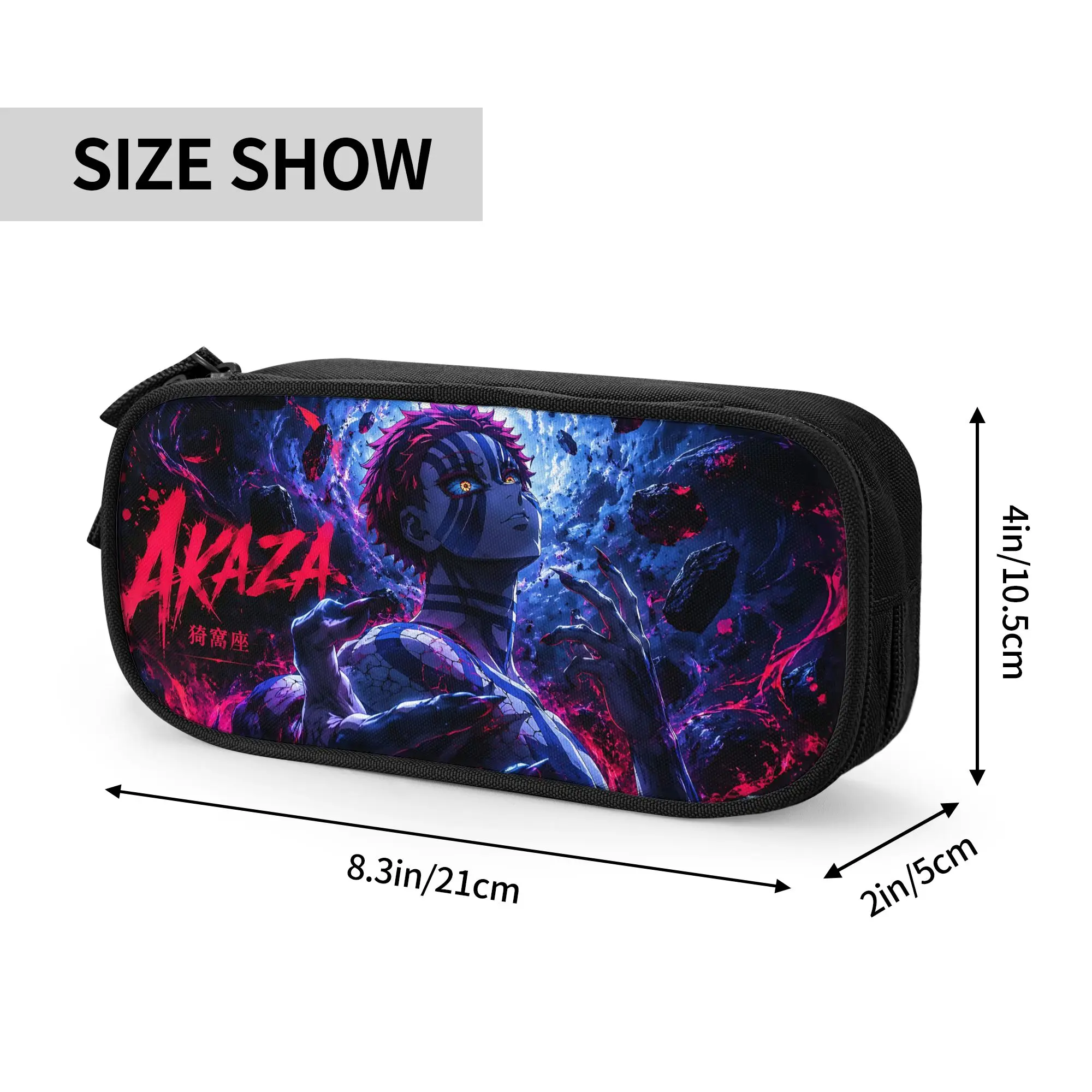 Custom Demon Slayer Large Capacity Bags for Child  School Pencil Bag for Boys Gilrs Kids