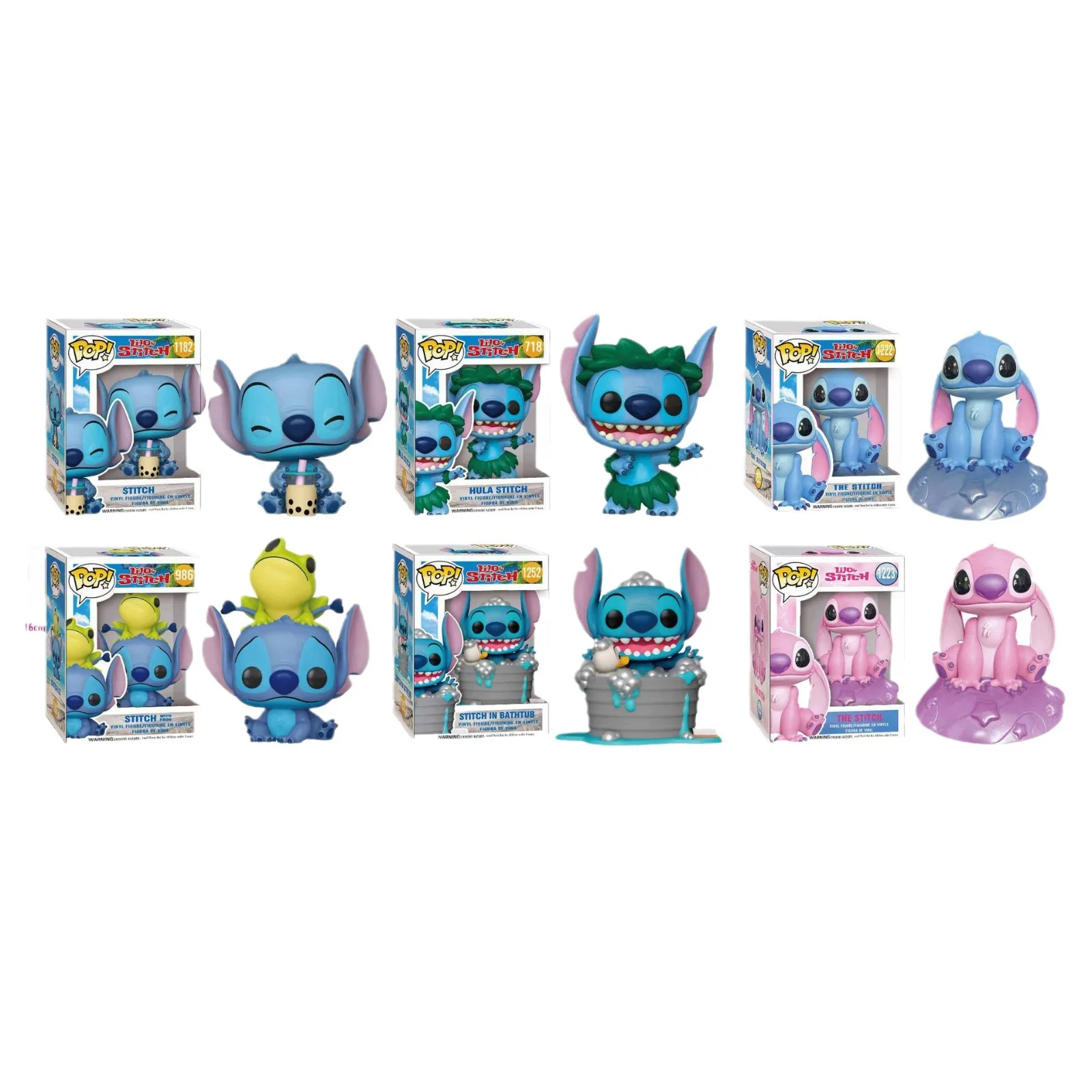 Funko Pop Stitch รูปที่ 626 Action Figure Little Monster Stitch Angel คอลเลกชันตุ๊กตาตกแต่งโต๊ะของเล่นคริสต์มาสของขวัญ