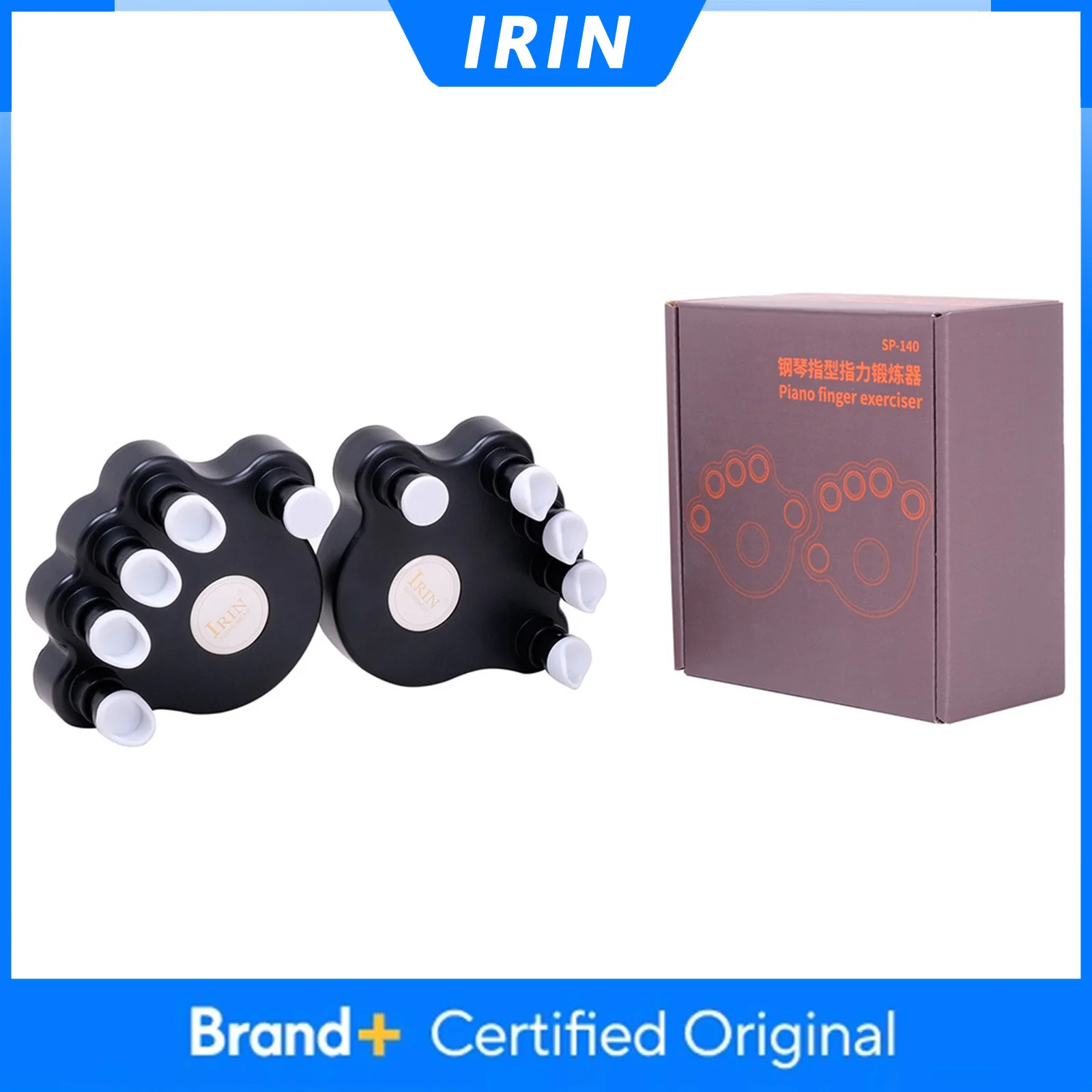 IRIN Lot de 2 Entraîneurs de doigts pour Piano et Guitare, Renforceur de Main, Outil de Correction, Accessoires pour Instruments de Musique