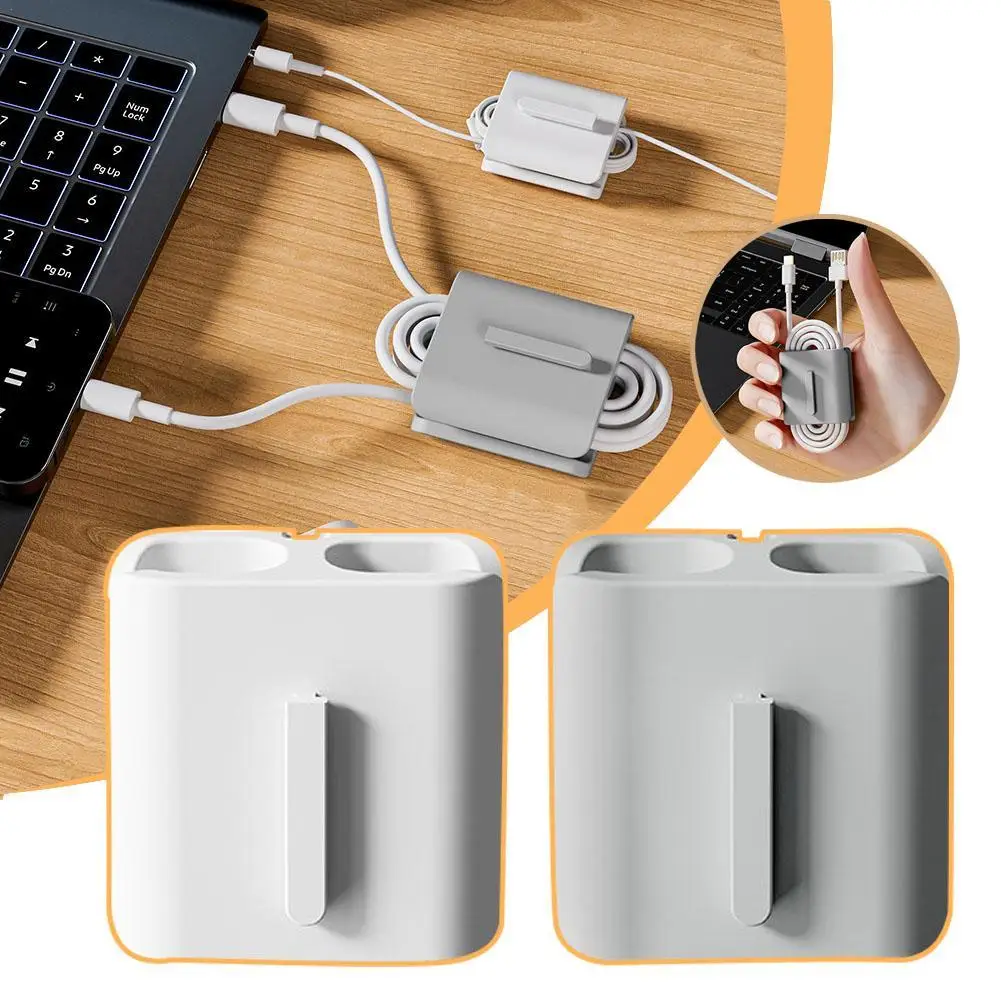 2 шт., зажим для кабеля и наушников