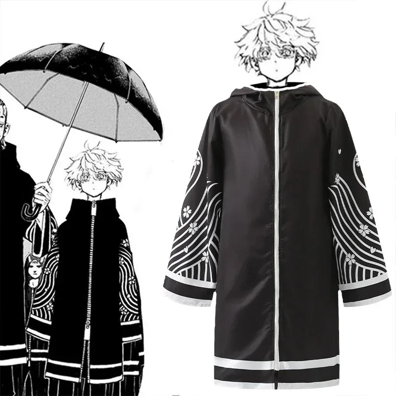 أزياء Senju التأثيرية أنيمي طوكيو المنتقمون Senju Kawaragu ملابس تنكرية شعر مستعار خندق عباءة موحدة أزياء الهالوين للرجال والنساء #3