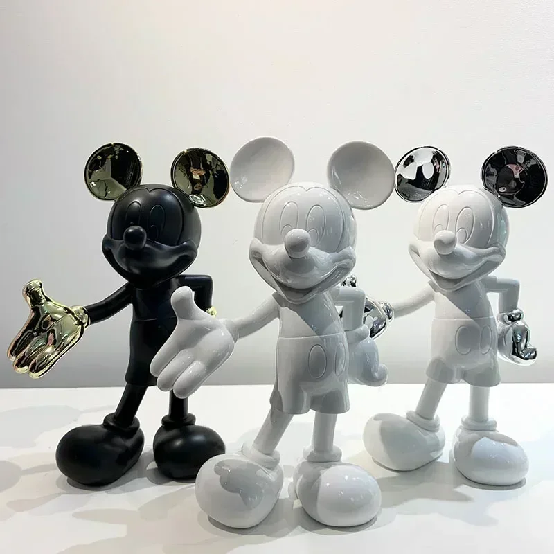 20/29cm Disney Mickey Mouse rysunek żywica powitalna postawa figurki Anime Cartoon Mickey Model statua ozdoba dla dzieci zabawka Gi