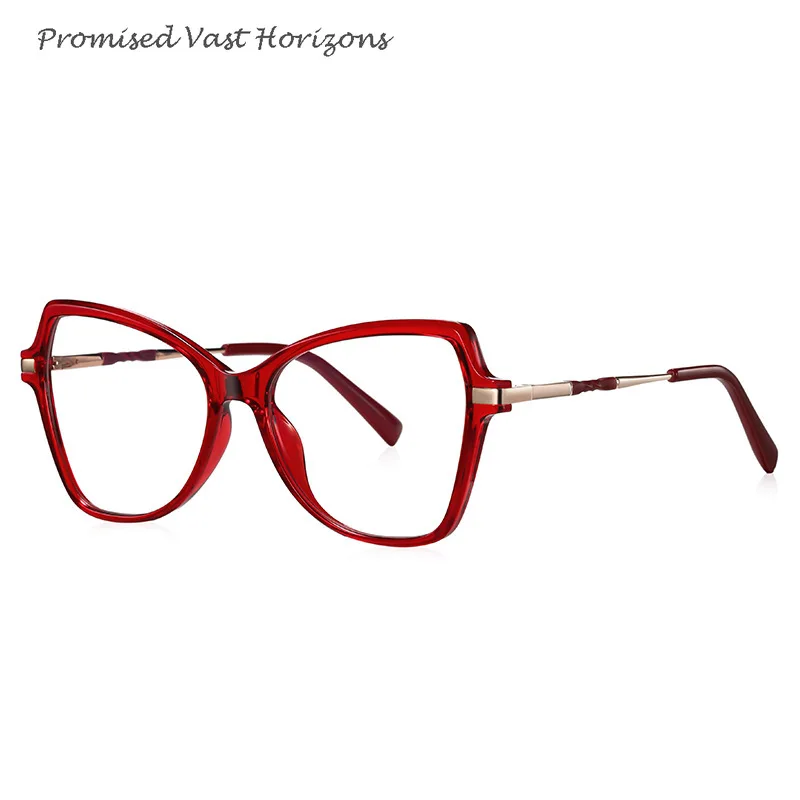 Lunettes à monture papillon, Design Original personnalisé TR90, monture optique en métal, lentille plano sud-américaine, vente en gros, nouvelle collection