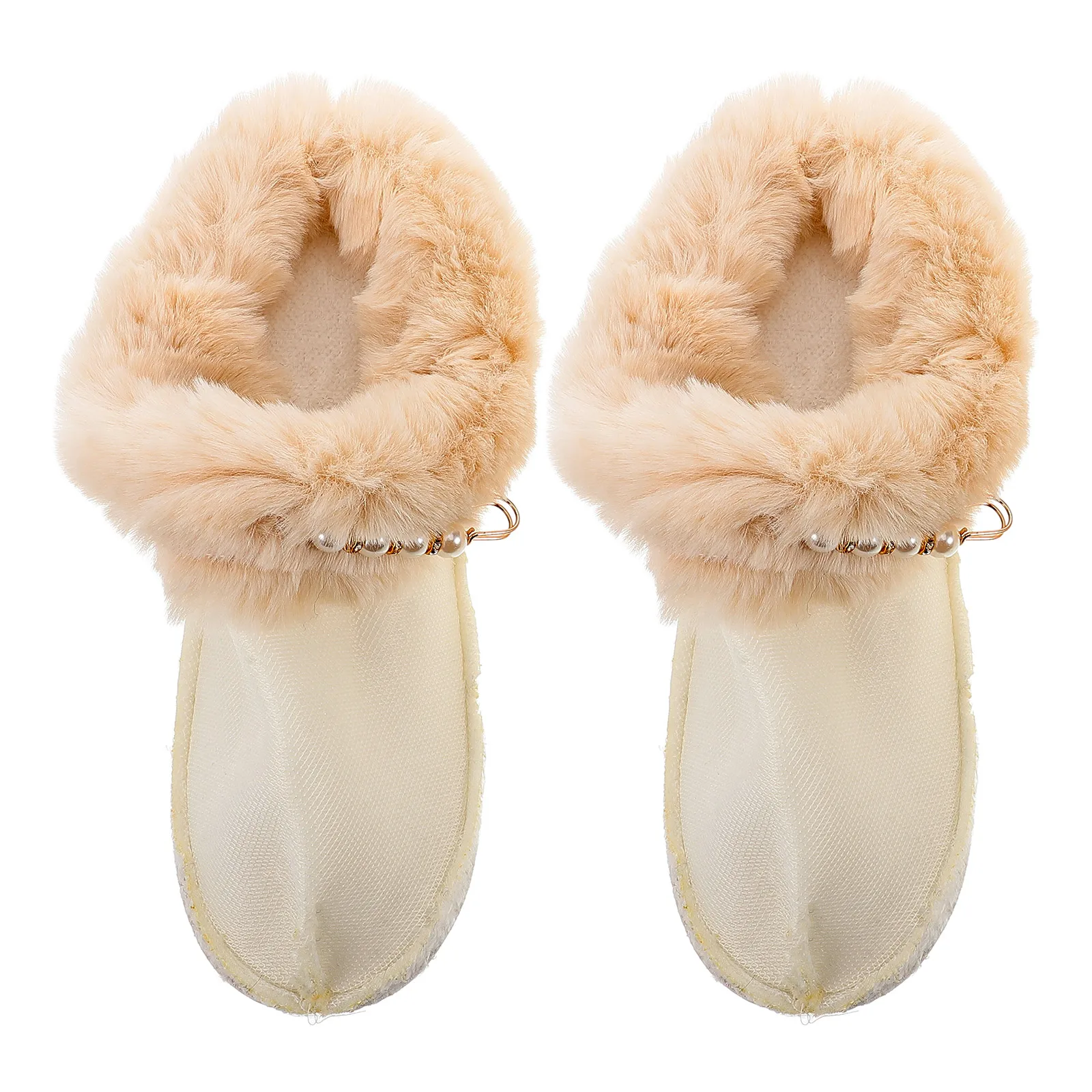

Fuzzy Slippers Liner for Clogs Winter Warm Shoe Inserts Detachable Cozy Fleece Foot Linings Removable Insulated for Men