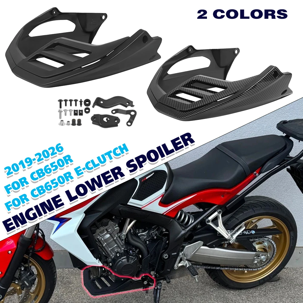 

For Honda CB650R E-CLUTCH 2024-2026 Motorcycle Belly Pan Engine Spoiler Lower Fairing Frame Panel Protector CB 650R 650 R 19-26