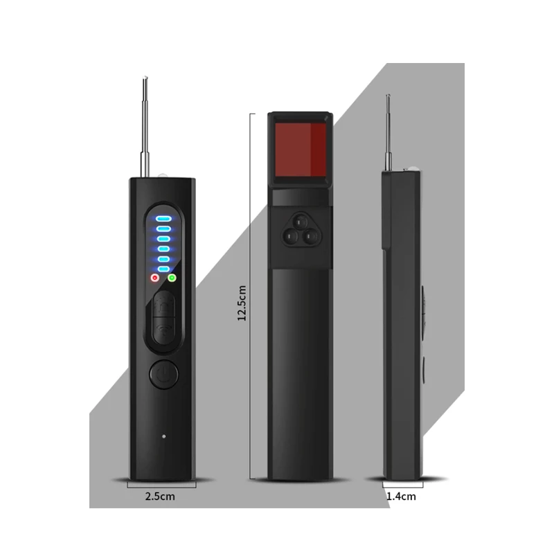 Wireless Mini Signal Detector Camera Locator Tracking Detector with Laser Tech Detection Anti-Monitoring Sneak Shooting Camera