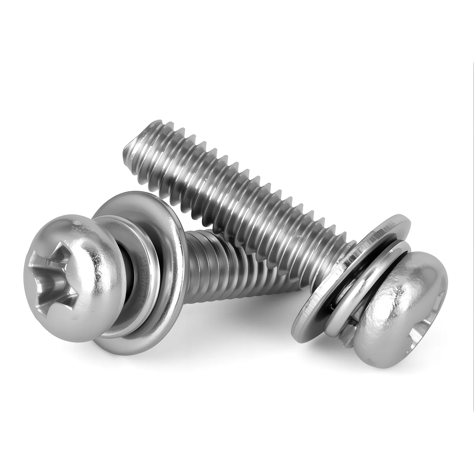 316 Stainless Steel Cross Round Head Three Combination Screws Optional Corrosion-Resistant Hardware Screws M2M2.5M3M4M5M6M8