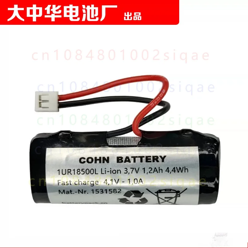 1PCS FOR COHN Hair Clipper Rechargeable Battery 1UR18500L Lithium-ion 3.7V 1.2Ah 4.4Wh