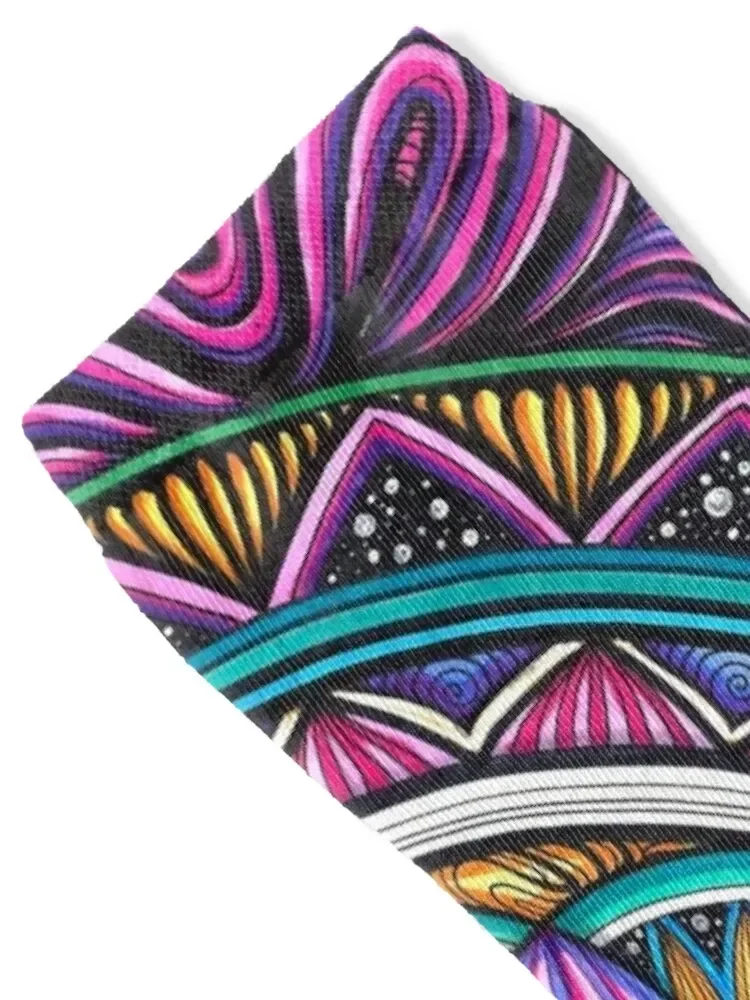 Trippy Clancy Mandala Inspired Socks christmas stocking kids soccer anti-slip hip hop Socks Woman Men's