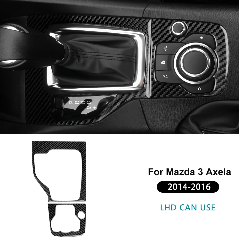 

Carbon Fiber For Mazda 3 Axela 2014-2016 Automatic Gear Shift Frame Trim Anti Scratch Wearproof Interior Modification Accessorie