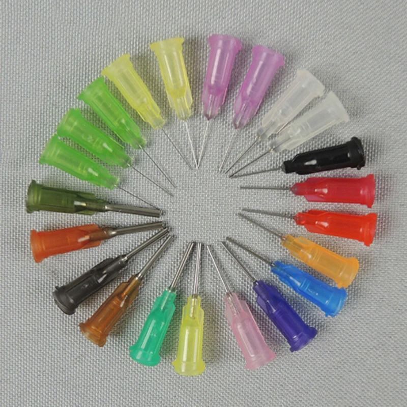 Hot Sale 10Pcs Dispensing Screw Needles Tip Solder Fluxes Dispensing Needle For Liquid Dispenser Syringe For Mixing Many Liquid