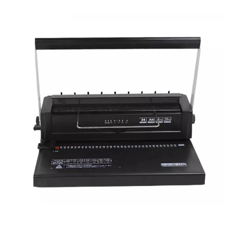Picture 3: Double Coil Binding Machine 34 Hole Square 4*4mm A4 Paper Binder Puncher Machine for Brochures Documents Menus Loose-leaf Book