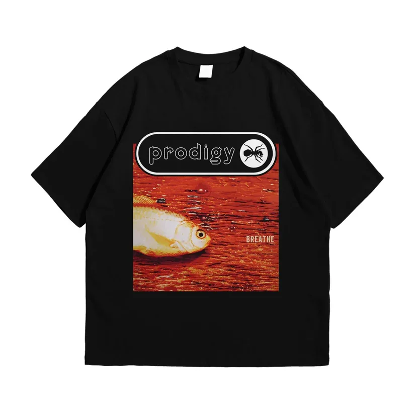 Prodigy band Men Cotton TShirt Vintage Casual Streetwear Black