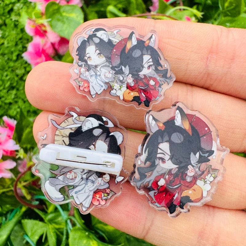 Tian Guan Ci Fu Heaven Official's Blessing Hua Cheng Anime Cosplay COSTUME Badge Pin Acrylic Brooch