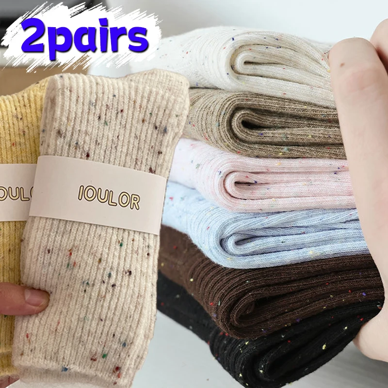 Winter Warmer Women Thicken Thermal Wool Cashmere Snow Socks Fashion Casual Euramerican National Wool Socks for Women