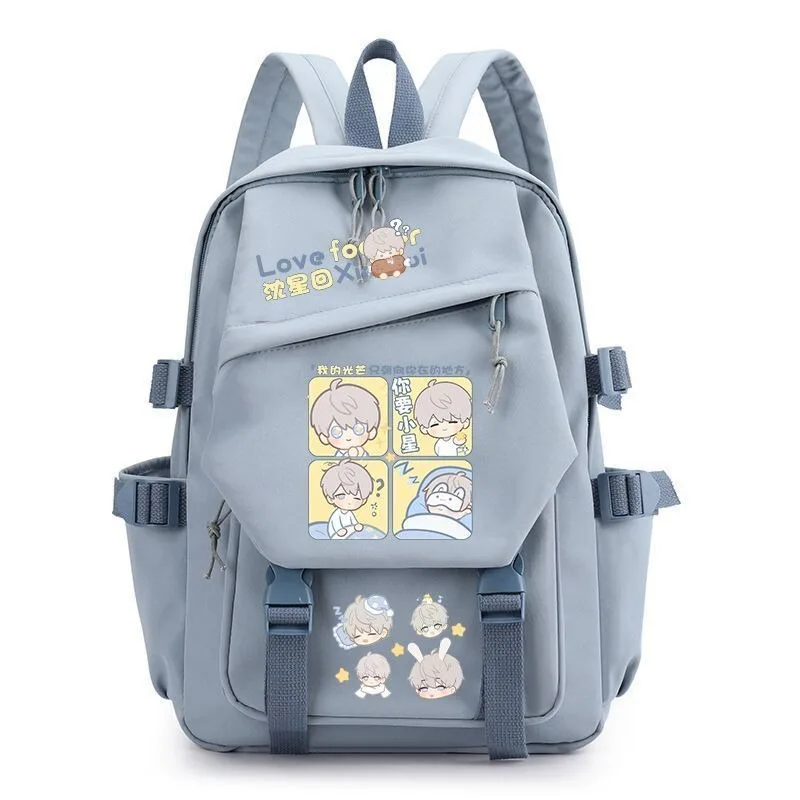 29×42×13cm Black White Blue Green Pink, Love and deepspace, Student Kids Teens School Bags, Anime Backpacks Girls Boys