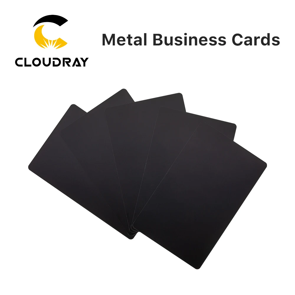 Imagem -03 - Cloudray Business Name Cards Folha de Metal Fosco Material de Teste para Máquina de Marcação a Laser 50 Pcs 100 Pcs por Lote