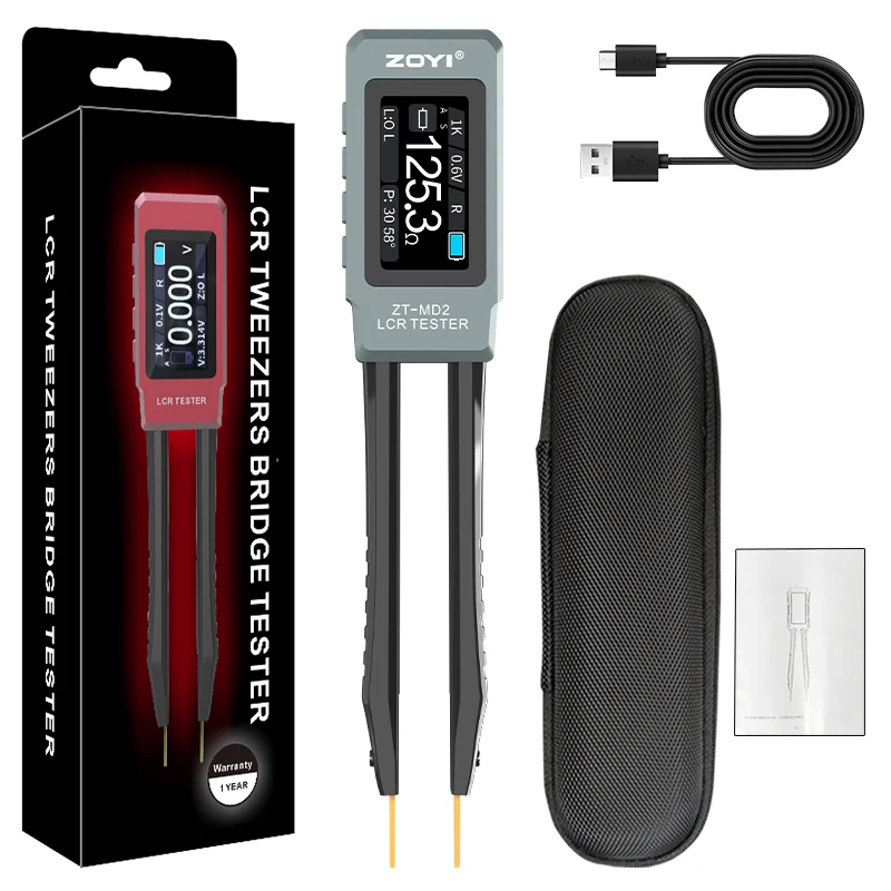 Zoyi ZT-MD2 High-Precision Handheld Tweezer Bridge Smart Auto