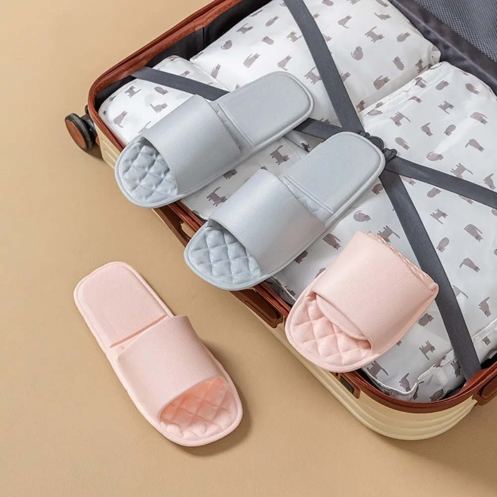EVA Portable Folding Slippers Anti-Slip Odor-resistant Foldable Travel Slippers Soft Soles with Cushioned Sole