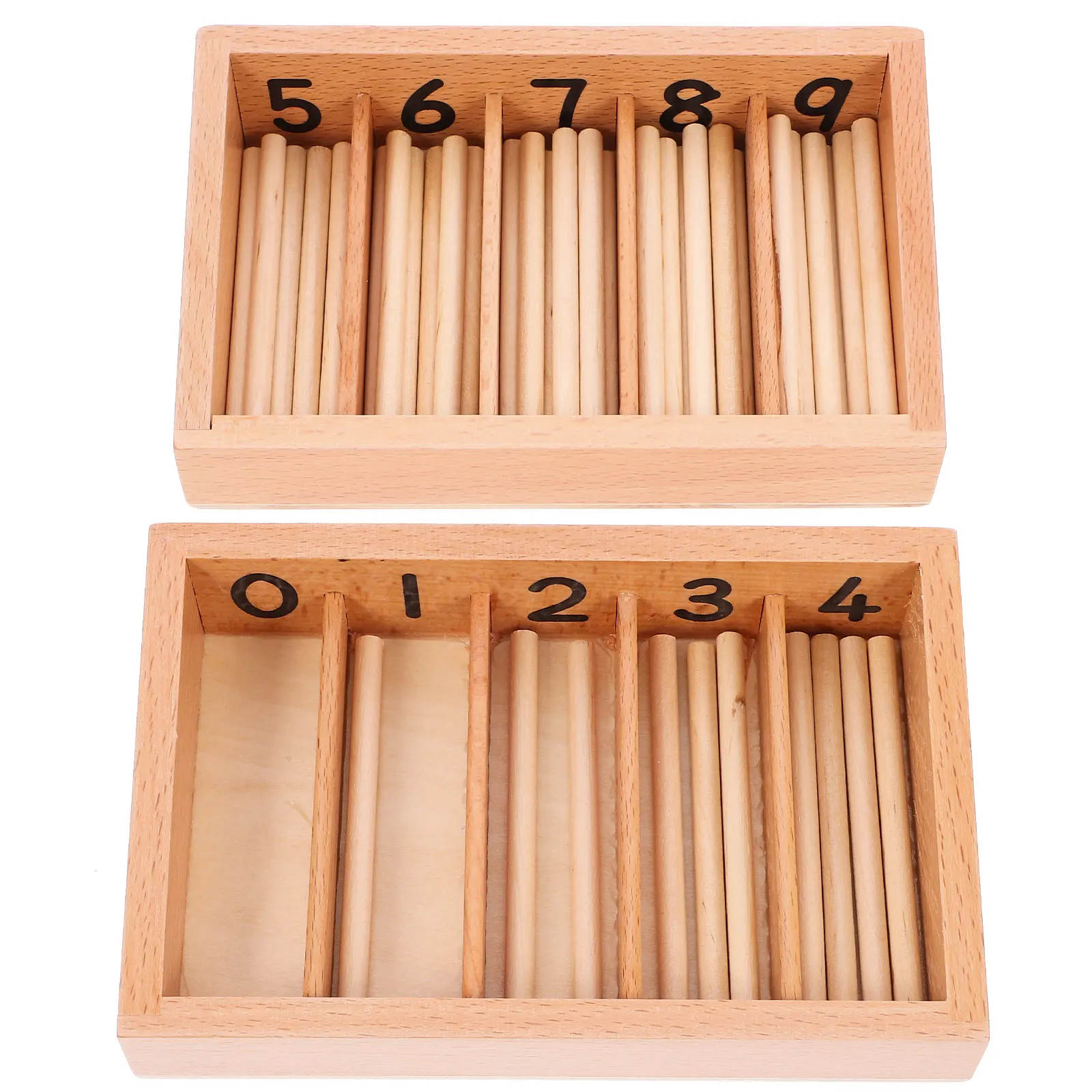 1Set Spindle Rod Box Educational Counting Activity for Hands-on Kids Children Croquet Mallet Random Color