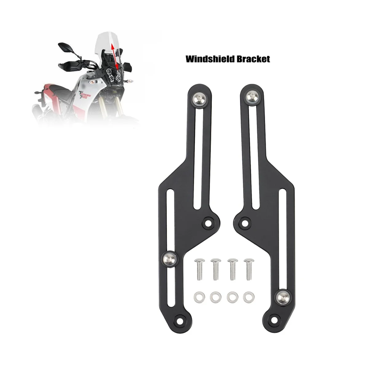 Motorcycle Windscreen Adjusters Airflow Adjustable Windscreen for YAMAHA TENERE 700 T700 Tenere700 T7