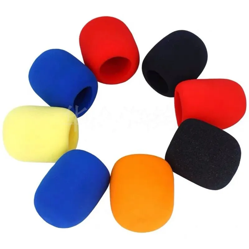 2 Pcs Washable Microphone Sleeve Sponge Covers Reusable Microphone Protection Blowout Preventer Mic Windscreen