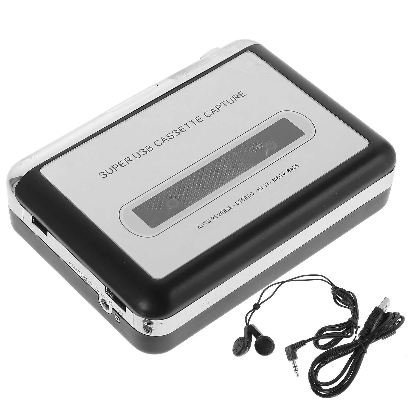 

Tape to Mp3 Converter USB Cassette Player Portable Music Digitizer with Built-in Speaker Support USB Disk Recording Play Back