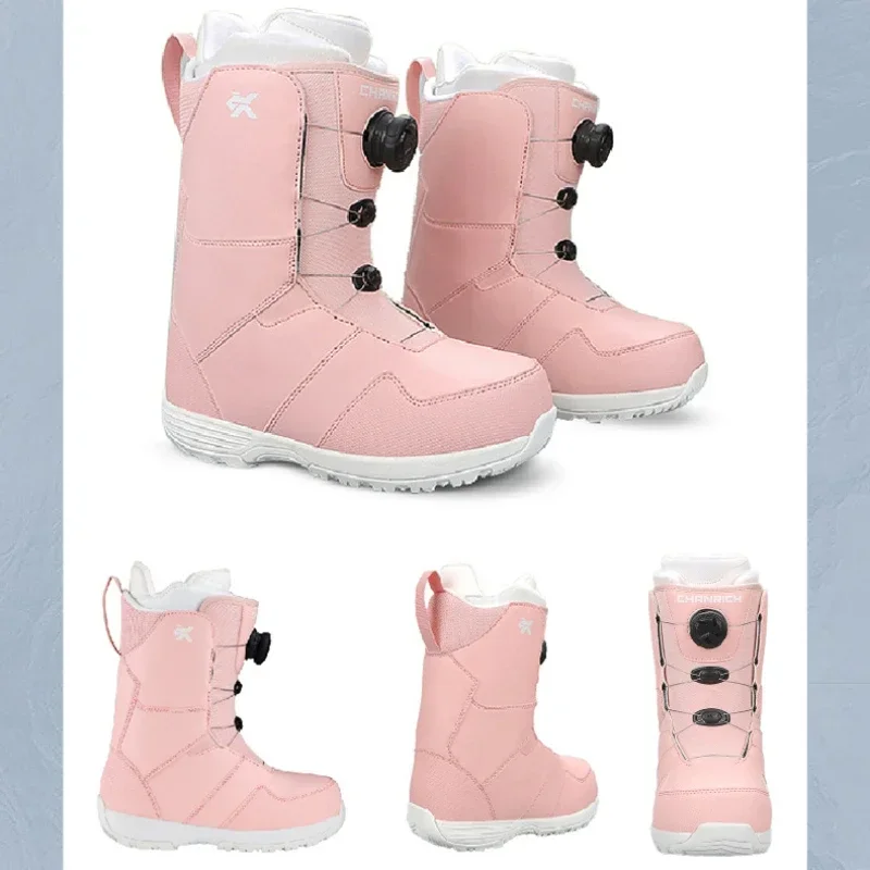 Botas de neve antiderrapantes para homens e mulheres, tênis de esqui quente, equipamento esportivo snowboard, ao ar livre, adulto, novo, 2022