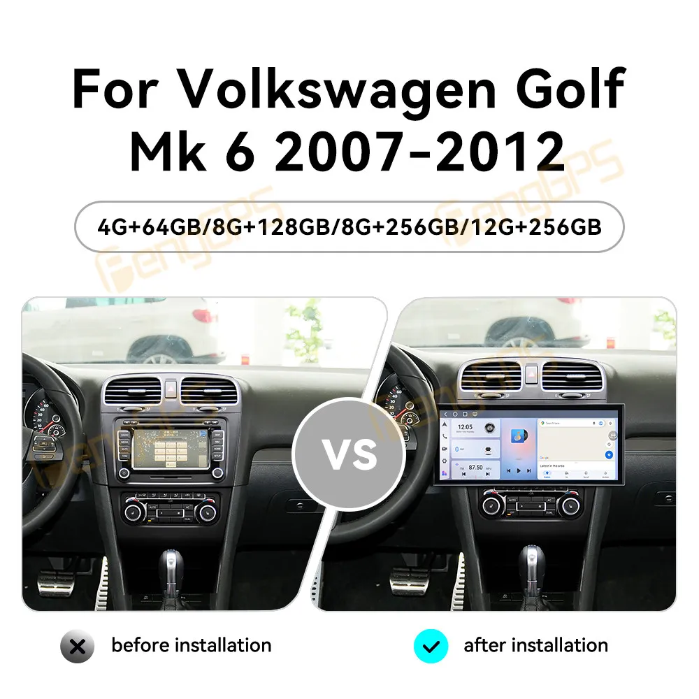 Touch Screen Car Radio For Volkswagen Golf 6 2007-2012 Android GPS Automotive Multimedia Auto Radio Stereo Receiver Head Unit